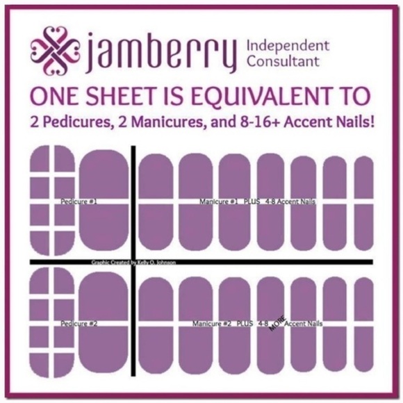 Jamberry Blue and White Striped Nail Wraps - Navy Skinny - Picture 8 of 8